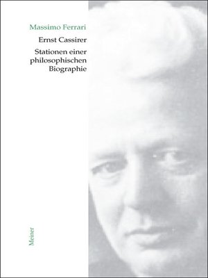 cover image of Ernst Cassirer. Stationen einer philosophischen Biographie